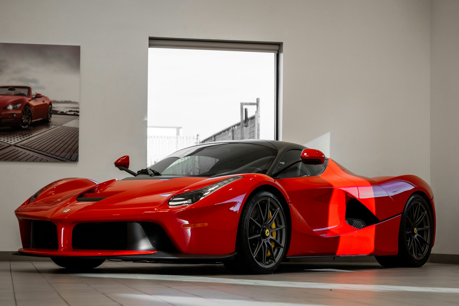 Ceramic coated vehicle inside the Clayton studio